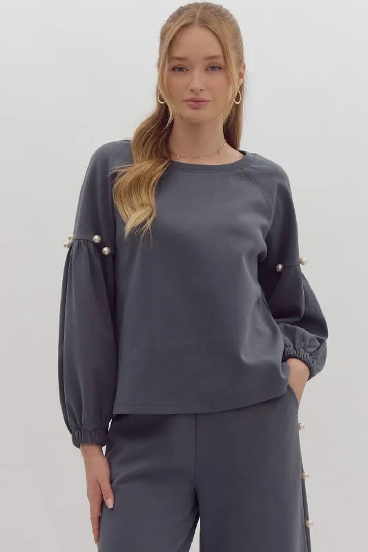 Pearl Sweater Hooded Sweater Collared Sweater Shawl Collar