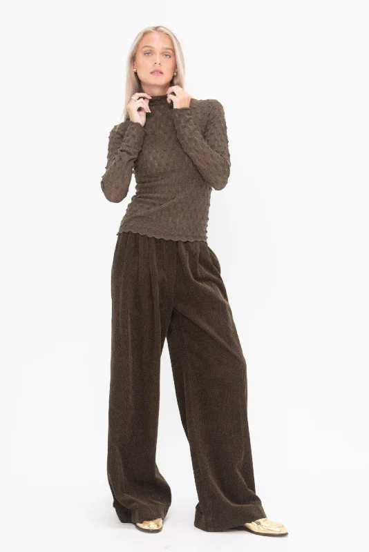Kipsy Sweater, Olive Toggled Drawstring Belted