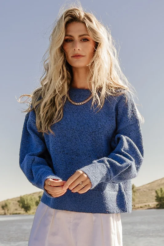 Lublin Sweater | Blue Thin Thick Dense