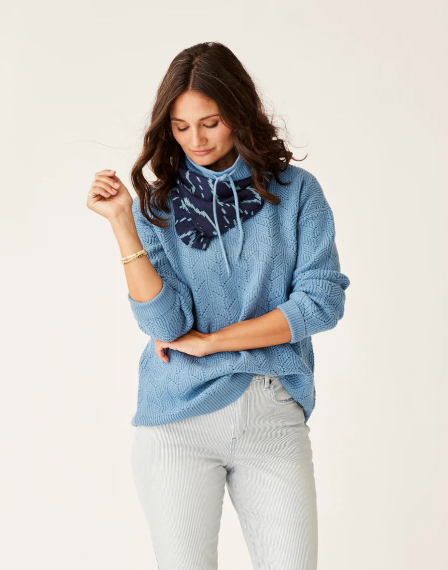Carve Designs Rockvale Allover Stitch Sweater Bright Pastel Dark