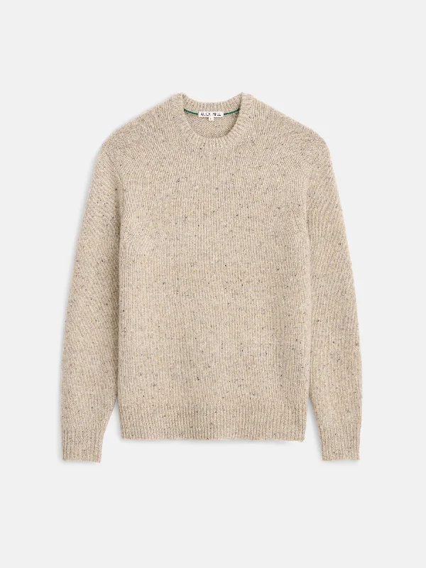 Donegal Crewneck Sweater Oversized Loose Flowy