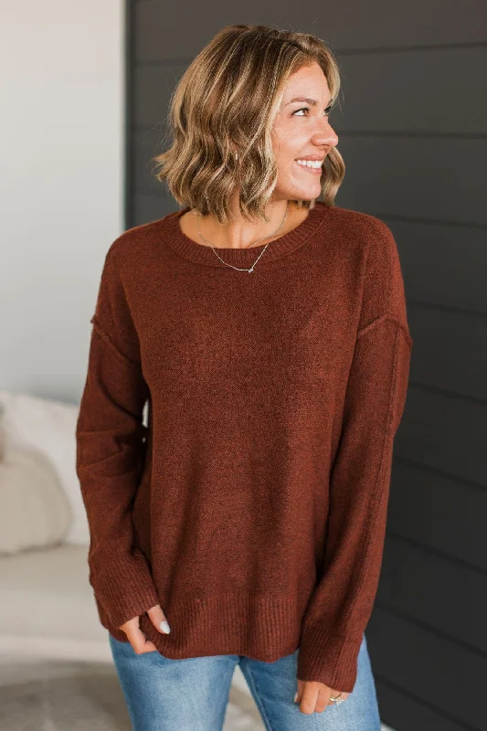Everything About You Knit Sweater- Brick Layered Multi-layer Single Layer