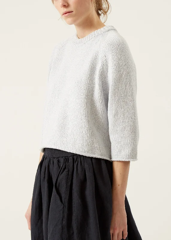 Jeanne Cotton and Cashmere Sweater Sequined Glittery Shiny