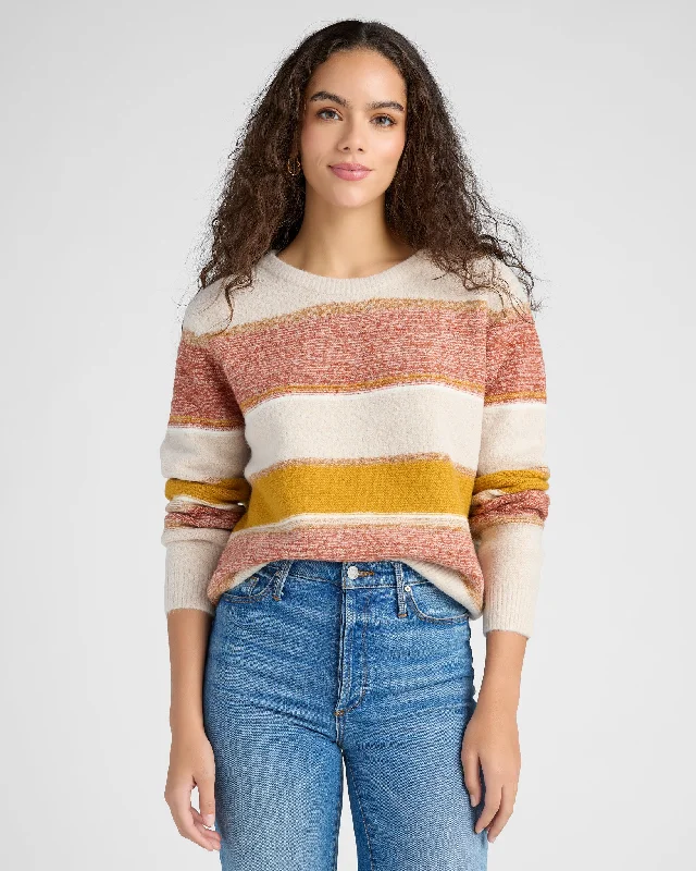 Marled Colorblock Sweater Sequined Glittery Shiny