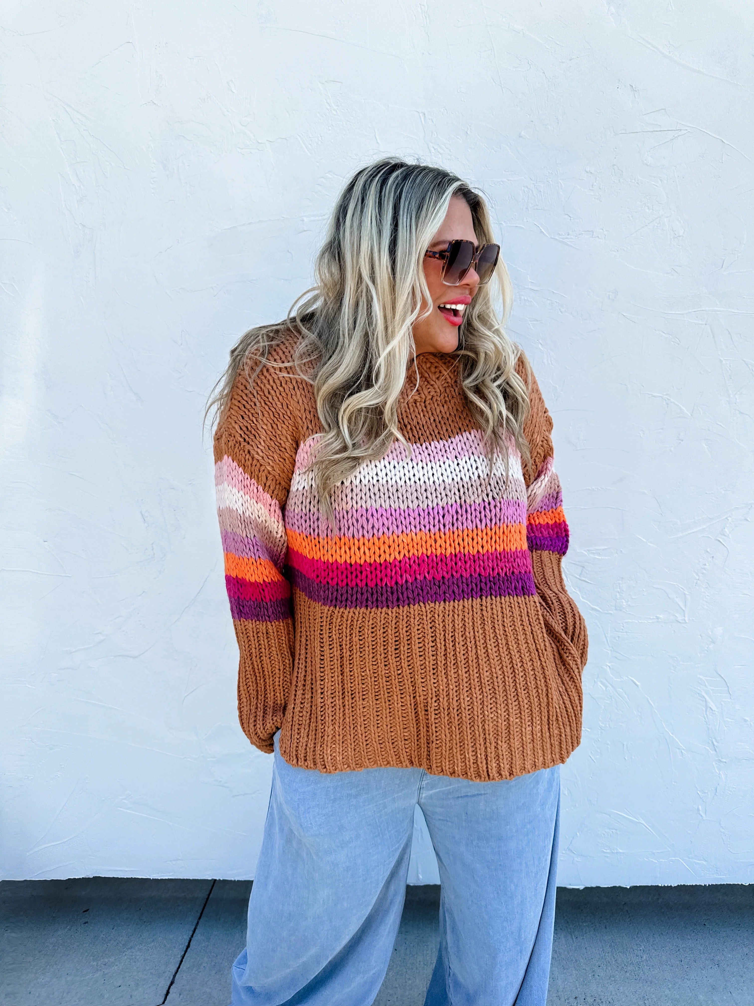 Handmade Chunky Knit Sweater by Blakeley Stretchy Elastic Breathable