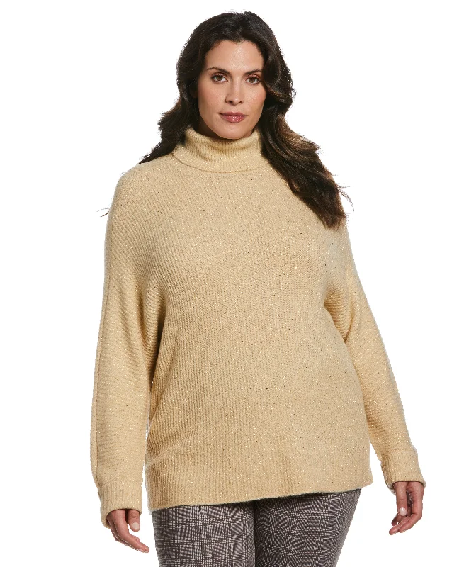 Plus Size Sequin Sweater Bright Pastel Dark