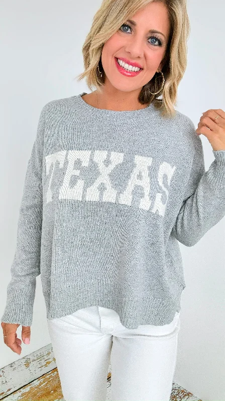 Texas Pride Knit Sweater Modern Contemporary Chic