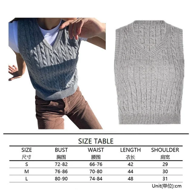 Argyle Knit Cropped Sweater Vest | Streetwear VNeck Y2K Vest | Women Knitted Vest Sweater | College Style Vest | Sleeveless Pullover Sweater Beaded Sweater Sequined Faux Fur Argyle Knit Cropped Sweater Vest | Streetwear VNeck Y2K Vest | Women Knitted Vest Sweater | College Style Vest | Sleeveless Pullover Sweater Beaded Sweater Sequined Faux Fur