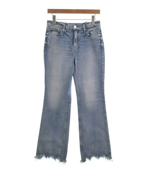 upper hights Jeans Fashionable Raw Hem Bootcut Jeans
