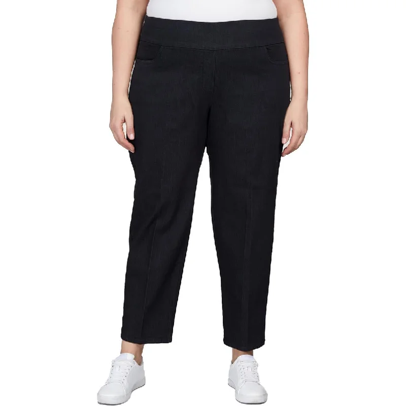 Alfred Dunner Womens Plus High Rise Stretch Straight Leg Jeans Casual Light Wash Jeans Alfred Dunner Womens Plus High Rise Stretch Straight Leg Jeans Casual Light Wash Jeans