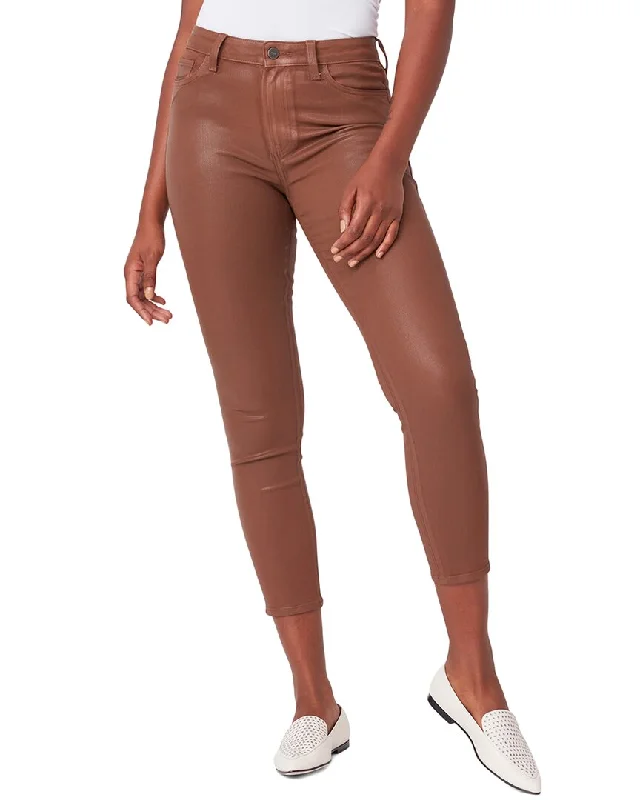 Paige Bombshell Cognac Luxe Coating High-Rise Ankle Ultra Skinny Jean Stylish High-Waisted Denim Paige Bombshell Cognac Luxe Coating High-Rise Ankle Ultra Skinny Jean Stylish High-Waisted Denim