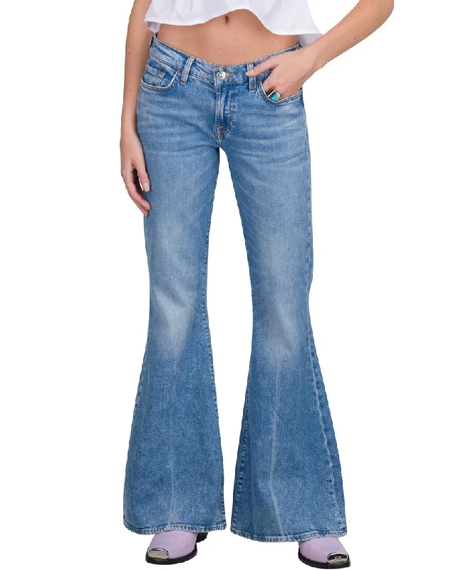7 For All Mankind Karli Chn  Jean Stylish Stone-Wash Denim Jeans