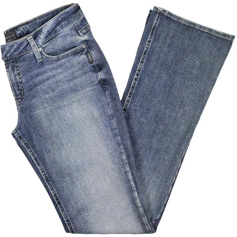 Tuesday Womens Denim Slim Bootcut Jeans Casual Distressed Skinny Jeans