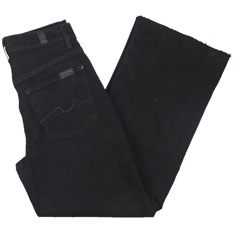 7 Womens Cropped Trouser Cropped Jeans Comfortable Flare Leg Jeans