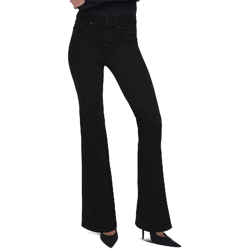Womens Flare Leg High Rise Flared Jeans Elegant Bootcut Fit Jeans