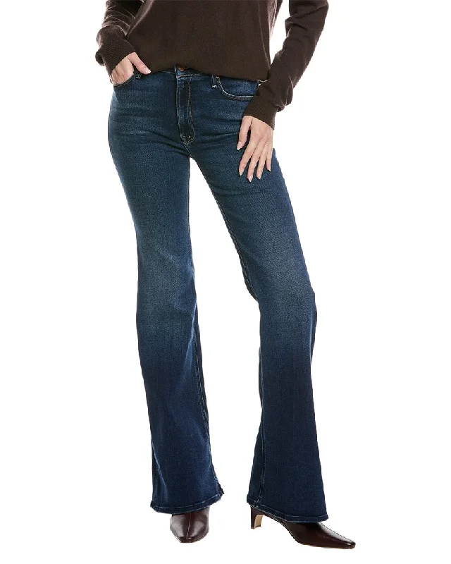 Mother The Doozy High-Rise Uncharted Waters Flare Jean Casual Wide-Legged Denim Jeans Mother The Doozy High-Rise Uncharted Waters Flare Jean Casual Wide-Legged Denim Jeans