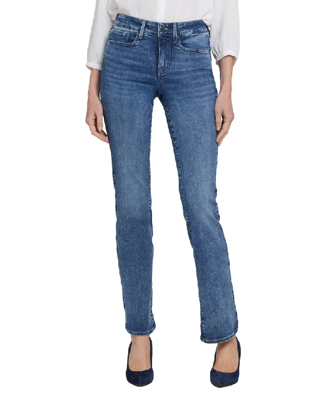 Nydj Straight Stoney Straight Jean Stylish Acid-Wash Jeans