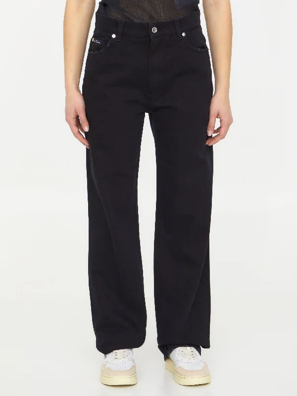 Black Denim Jeans Classic Blue Denim Jeans