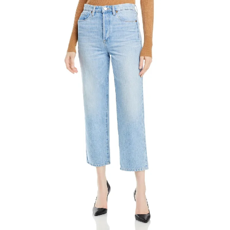 [BLANKNYC] Womens The Baxter Ribcage Button Fly High Rise Straight Leg Jeans Fashionable Button-Front Jeans