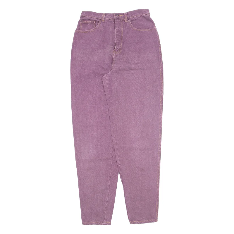 COUGAR Womens Jeans Pink Relaxed Tapered 90s W27 L31 Trendy Skinny High-Waist Jeans