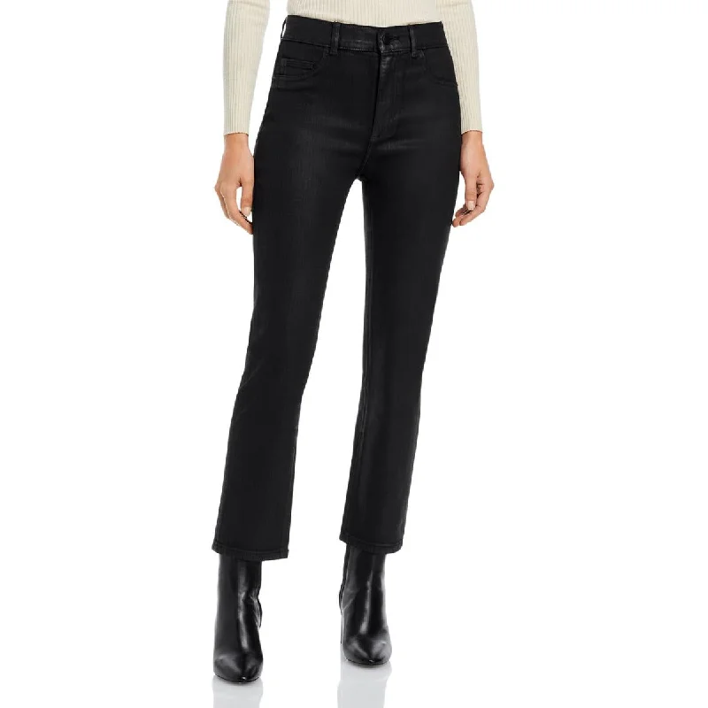 DL1961 Womens Tencel Blend Denim Straight Leg Jeans Comfortable Mid-Rise Jeans