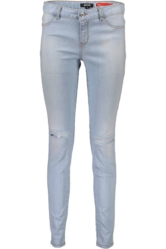 Just Cavalli Light Blue Cotton Women Jeans Trendy Skinny High-Waist Jeans