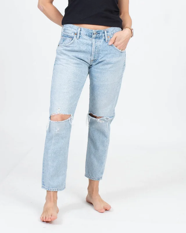 "Emerson Slim Boyfriend" Jeans Casual Straight-Leg Jeans