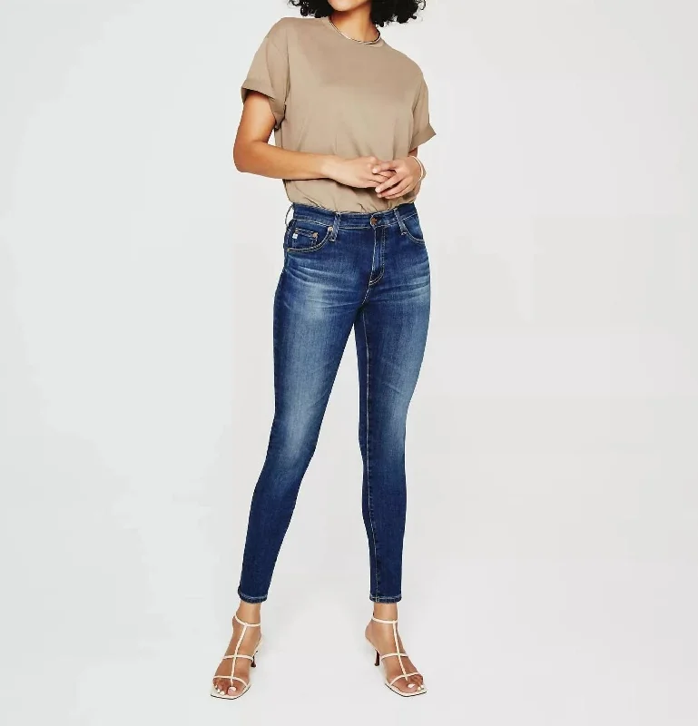 Farrah Skinny Ankle Jean In 7 Years Clover Cozy Stretch High-Waist Jeans