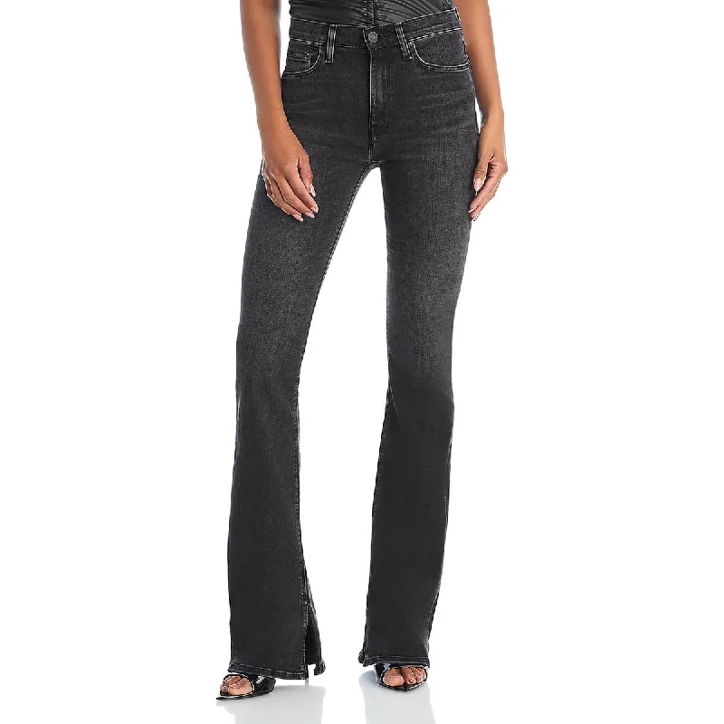 Hudson Womens High Rise Faded Bootcut Jeans Stylish Bootcut Denim Jeans