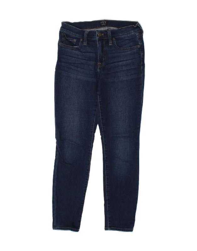 J. CREW Womens Mid Rise Skinny Jeans W26 L28 Blue Cotton Trendy Wide-Legged High-Waist Jeans J. CREW Womens Mid Rise Skinny Jeans W26 L28 Blue Cotton Trendy Wide-Legged High-Waist Jeans
