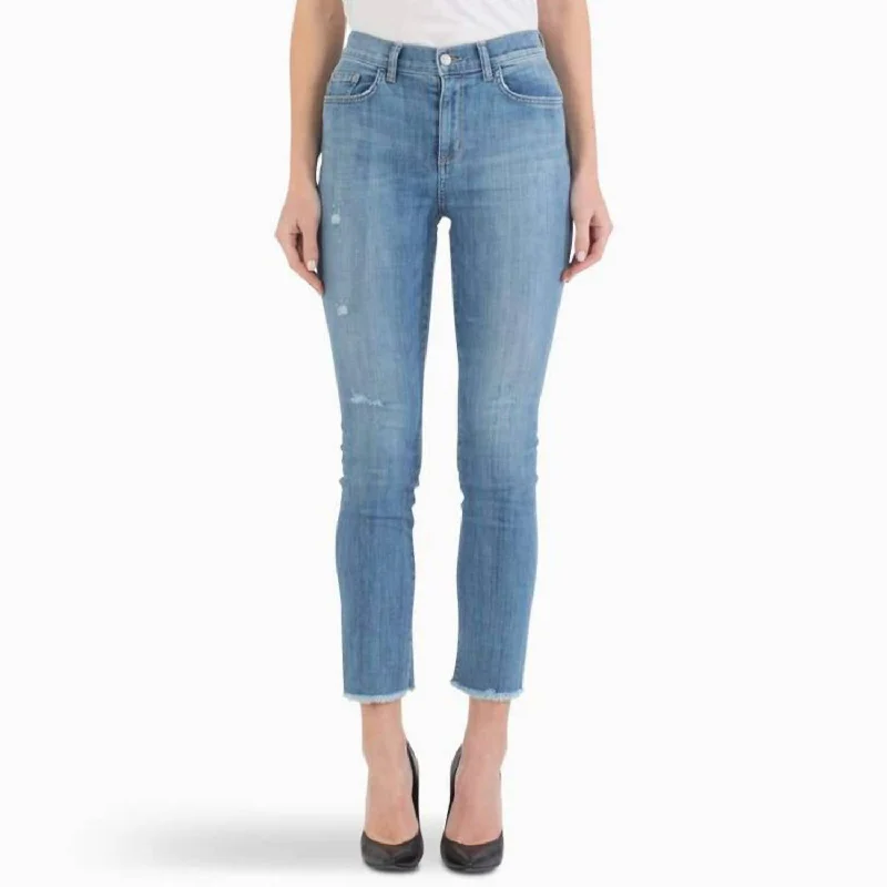 Jackie High Rise Slim Straight Crop Jean In The Look Of Love Comfortable Distressed Straight-Leg Jeans Jackie High Rise Slim Straight Crop Jean In The Look Of Love Comfortable Distressed Straight-Leg Jeans