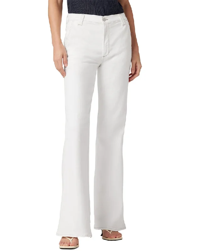 JOE'S Jeans The Molly White Flare Leg Jean Trendy Layered Pocket Jeans