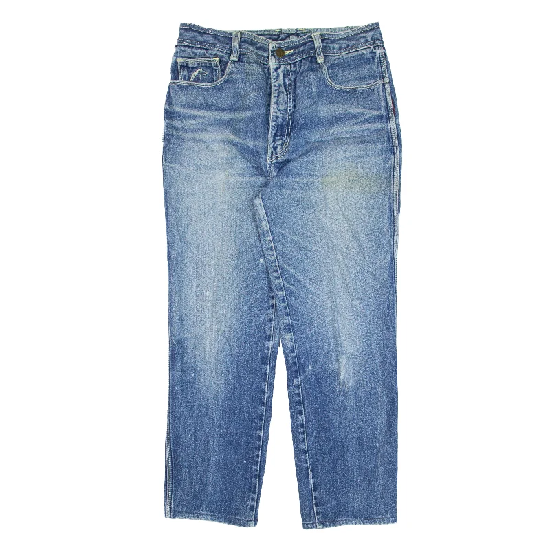 JORDACHE Jeans Blue Denim Regular Tapered Womens W28 L26 Stylish High-Rise Mom Jeans JORDACHE Jeans Blue Denim Regular Tapered Womens W28 L26 Stylish High-Rise Mom Jeans