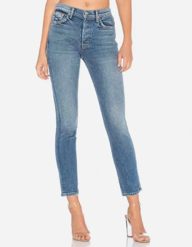 Karolina High Rise Skinny Jean In Groovy Situation Stylish High-Waist Skinny Denim