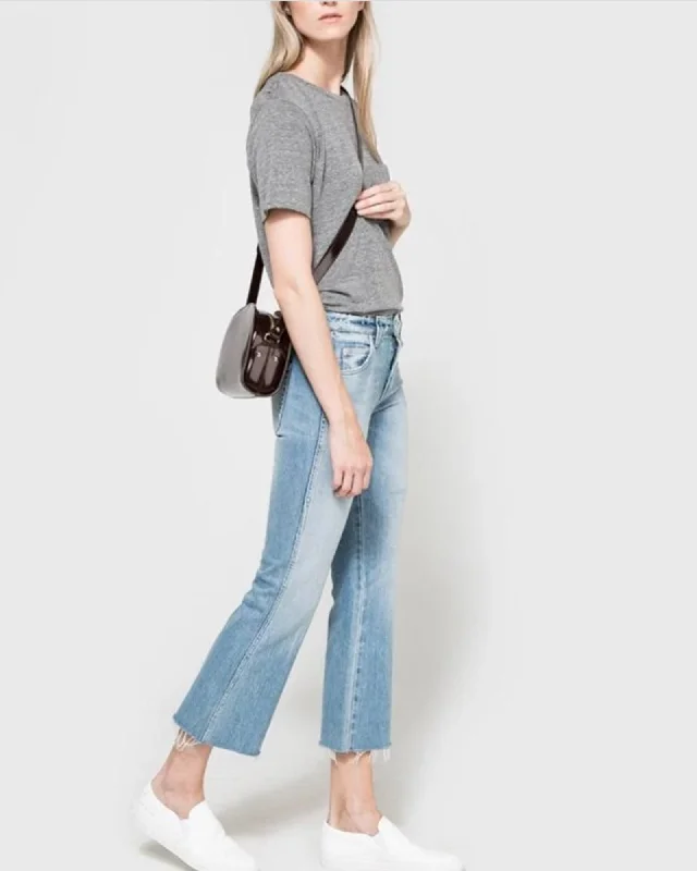 "Kick Crop" Jeans Chic Ripped Jeans