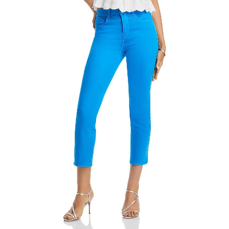 L'Agence Womens Cropped High Rise Cigarette Jeans Fashionable Vintage Wash Jeans
