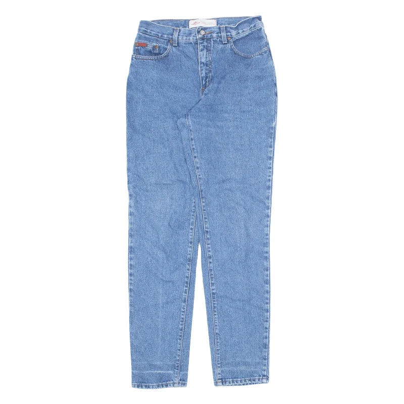 LEE COOPER Womens Jeans Blue Regular Tapered 90s W30 L33 Cozy Wide-Legged Jeans