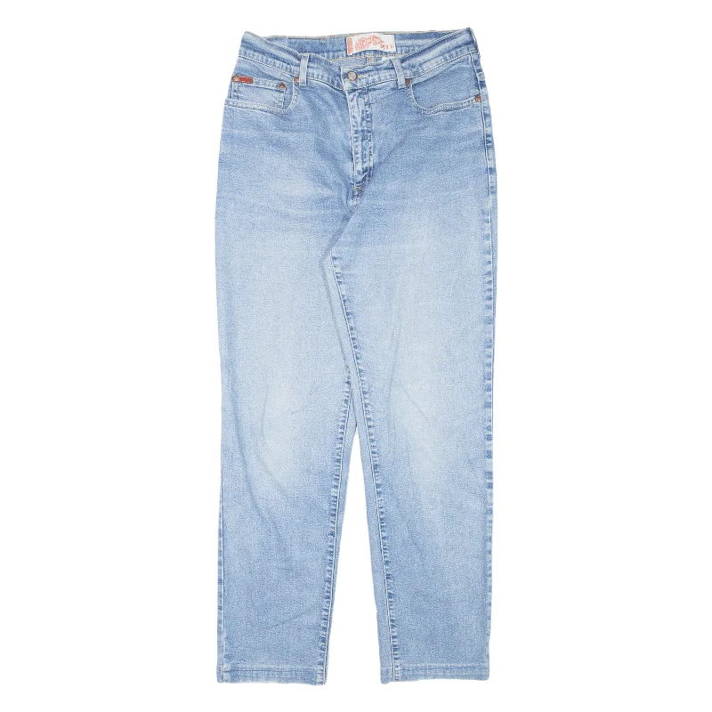 LEE COOPER Womens Jeans Blue Regular Tapered Stone Wash W28 L28 Trendy Paperbag Waist Jeans LEE COOPER Womens Jeans Blue Regular Tapered Stone Wash W28 L28 Trendy Paperbag Waist Jeans