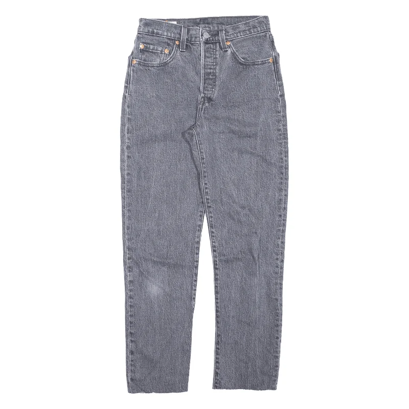 LEVI'S 501 BIG E Jeans Womens Grey Regular Straight W24 L25 Comfortable Drawstring Waist Jeans LEVI'S 501 BIG E Jeans Womens Grey Regular Straight W24 L25 Comfortable Drawstring Waist Jeans