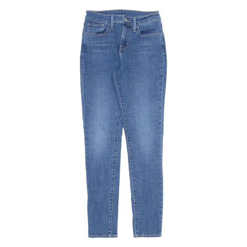 LEVI'S Womens Jeans Blue Slim Skinny Stone Wash W26 L30 Casual Light Wash Jeans