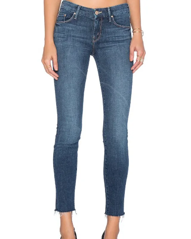 "Looker Ankle Fray" Jeans Trendy Wide-Leg High-Waist Denim