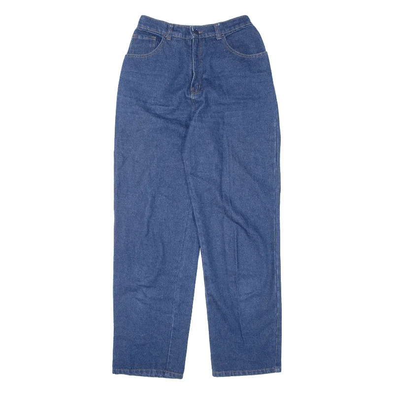 MALVIN JORDAN Womens Jeans Blue Regular Mom 90s W24 L29 Elegant Tapered Leg Denim