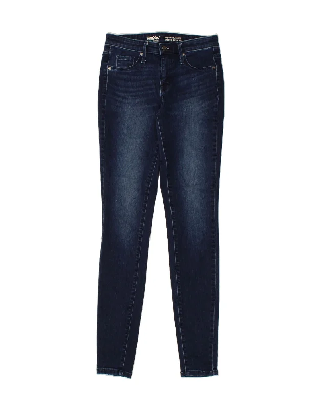 MOSSIMO Womens High Rise Jegging Jeans US 2 XS W26 L32 Blue Cotton Elegant Raw Hem Jeans MOSSIMO Womens High Rise Jegging Jeans US 2 XS W26 L32 Blue Cotton Elegant Raw Hem Jeans