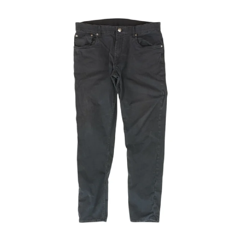 Navy Solid Jeans Fashionable Relaxed Fit Denim
