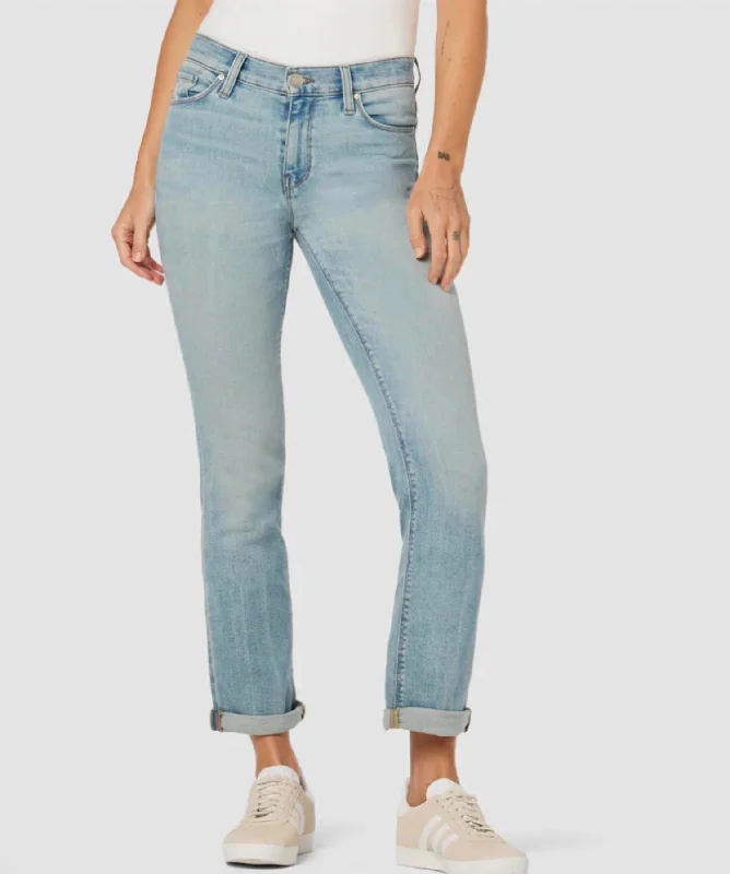 Nico Mid-Rise Straight Ankle Jean In Glory Days Chic Cropped Jeans