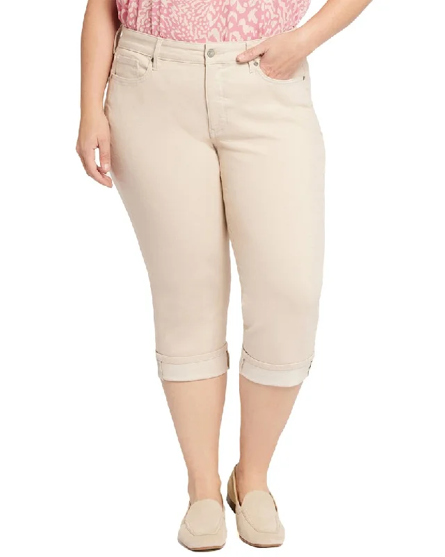 NYDJ Plus Marilyn Crop Butter Jean Fashionable Relaxed Fit Denim
