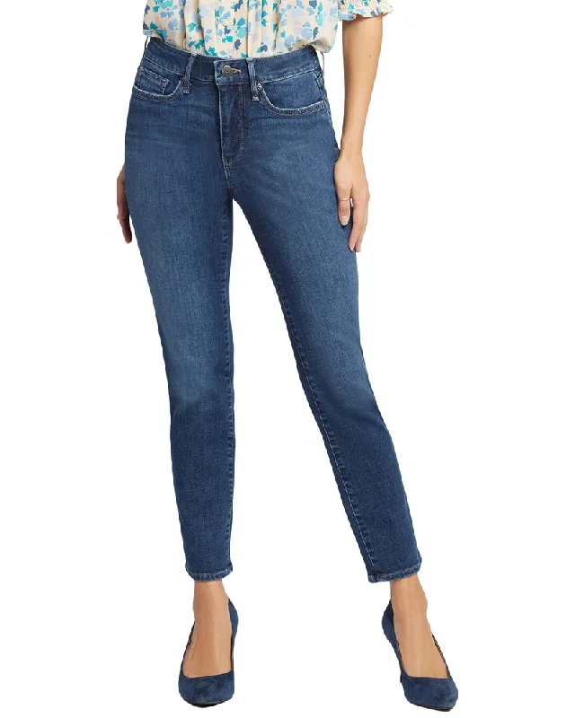NYDJ Sheri Slim Ankle Dimension Jean Trendy Layered Pocket Jeans