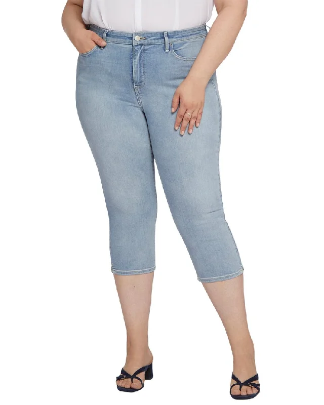 NYDJ Slim Straight Crop Charmed Jean Chic Cropped Jeans