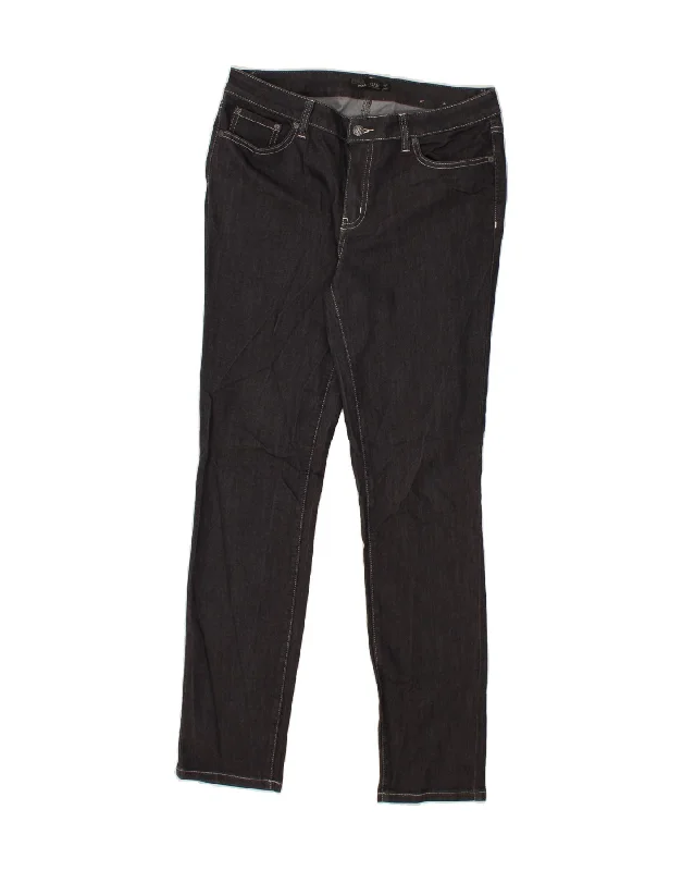 PRANA Womens Slim Jeans US 12 Large W31 L32 Grey Cotton Casual Bootcut Ripped Jeans