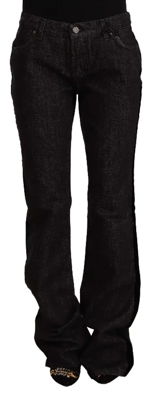 Sleek Mid Waist Bootcut Designer Jeans Trendy Low-Rise Bootcut Jeans